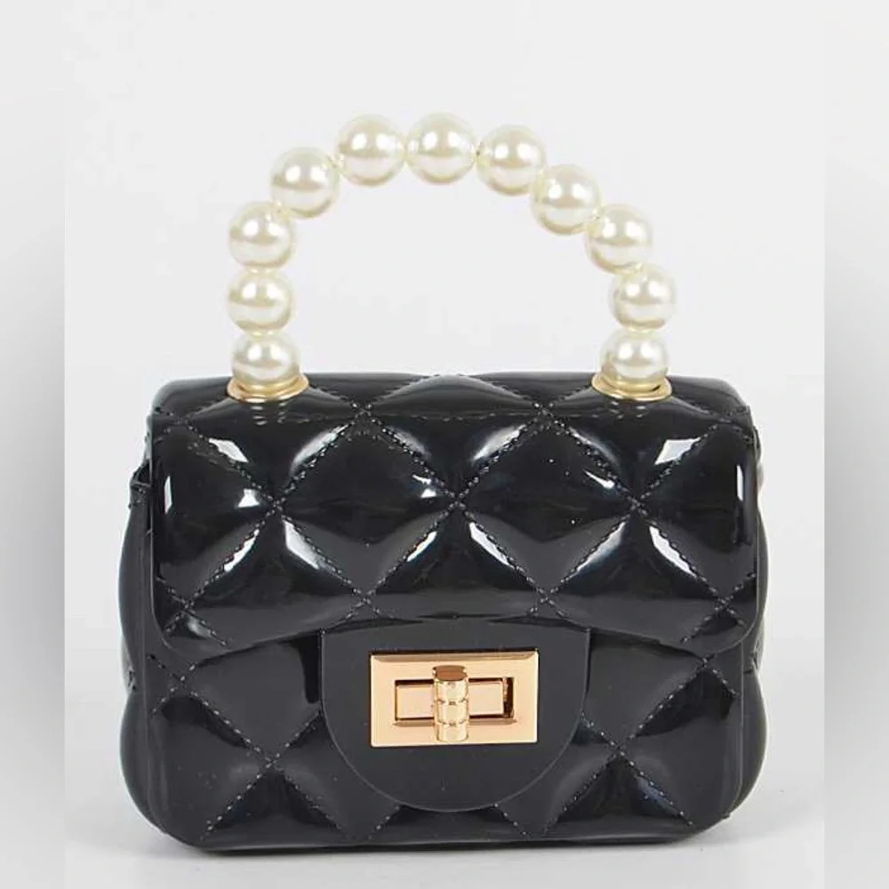 Pearl Handle Mini Jelly Swing Bag